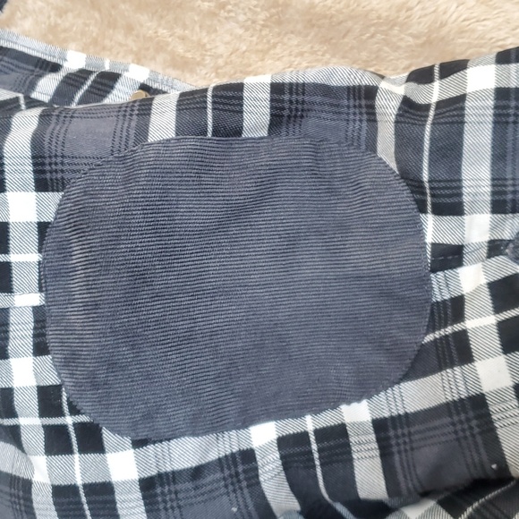 New Men's black/white plaid warm work jacket Large regular snap close - Picture 5 of 6